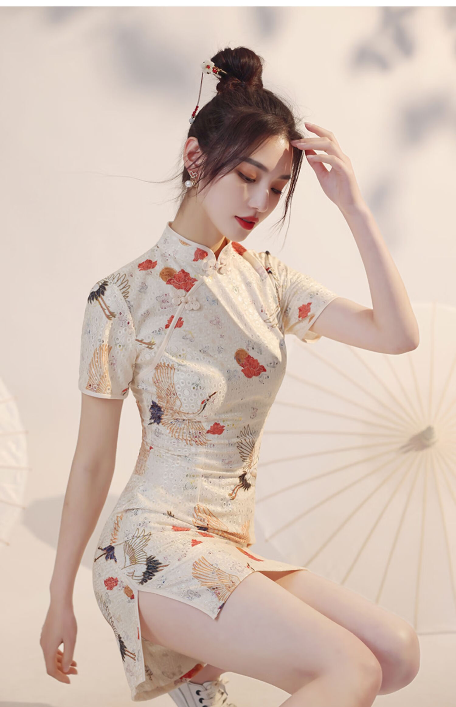 636665高档品牌zgmr旗袍年轻款2022年新款女夏季气质改良版小