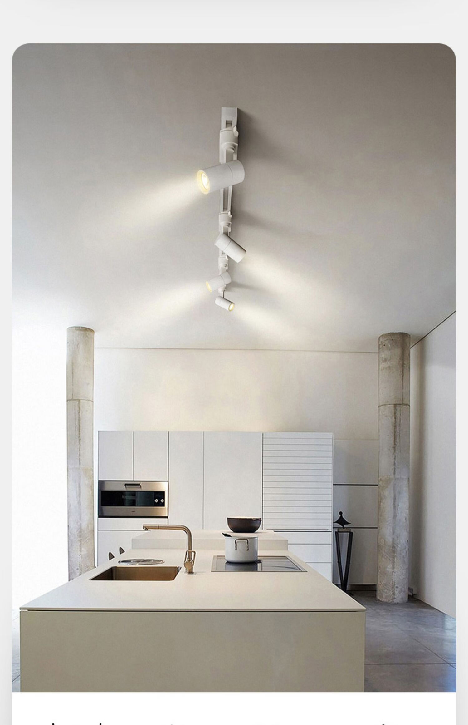 客厅滑动轨道灯背景墙投光灯无主灯明装服装店展厅led射灯超亮白色单