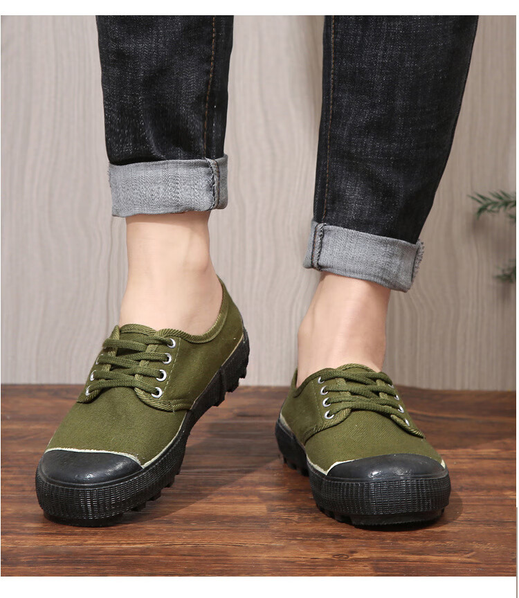 状元兰老北京布鞋男农田鞋黄泥土鞋水鞋解放鞋橡胶大底耐磨户外农田