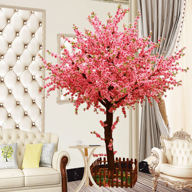 红枫树枫叶树假树造型树景观树客厅室内装饰大型绿植大树 仿真红枫树