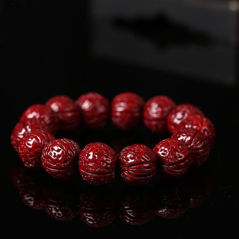 包浆玉化桃核手串 20mm【图片 价格 品牌 报价】-京东