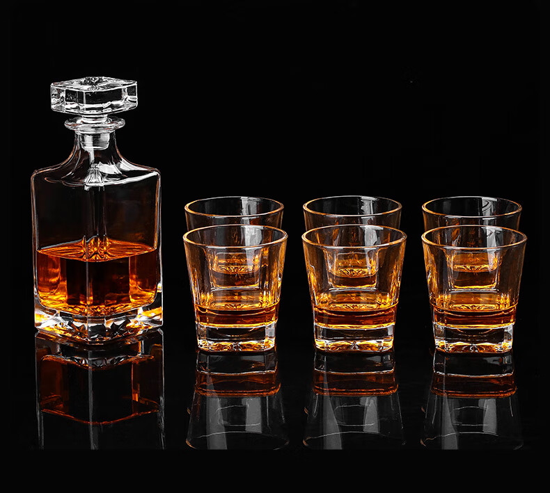 威士忌酒杯套装家用玻璃酒樽创意酒具xo白兰地专用洋酒杯子 扭身杯300