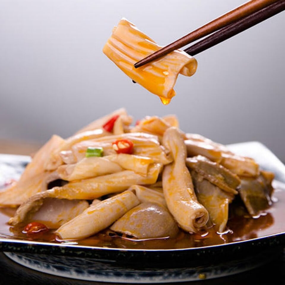 新鲜鸭食管冷冻鸭食带鸭腺胃食管串串火锅食材广纳力驰 两斤装【图片 