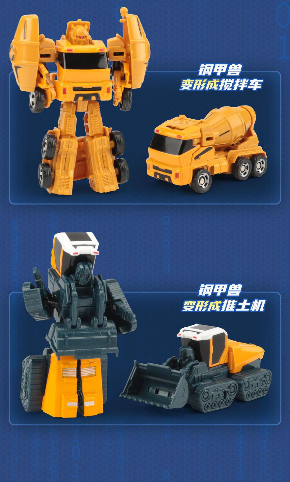 新品超合金钢甲兽汽车金刚机器人变形列车金刚模型拼装车男孩六一儿童