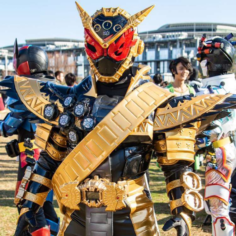 万代(bandai)假面骑士皮套zio可穿戴逢魔时王盔甲头盔diy手工eva模型