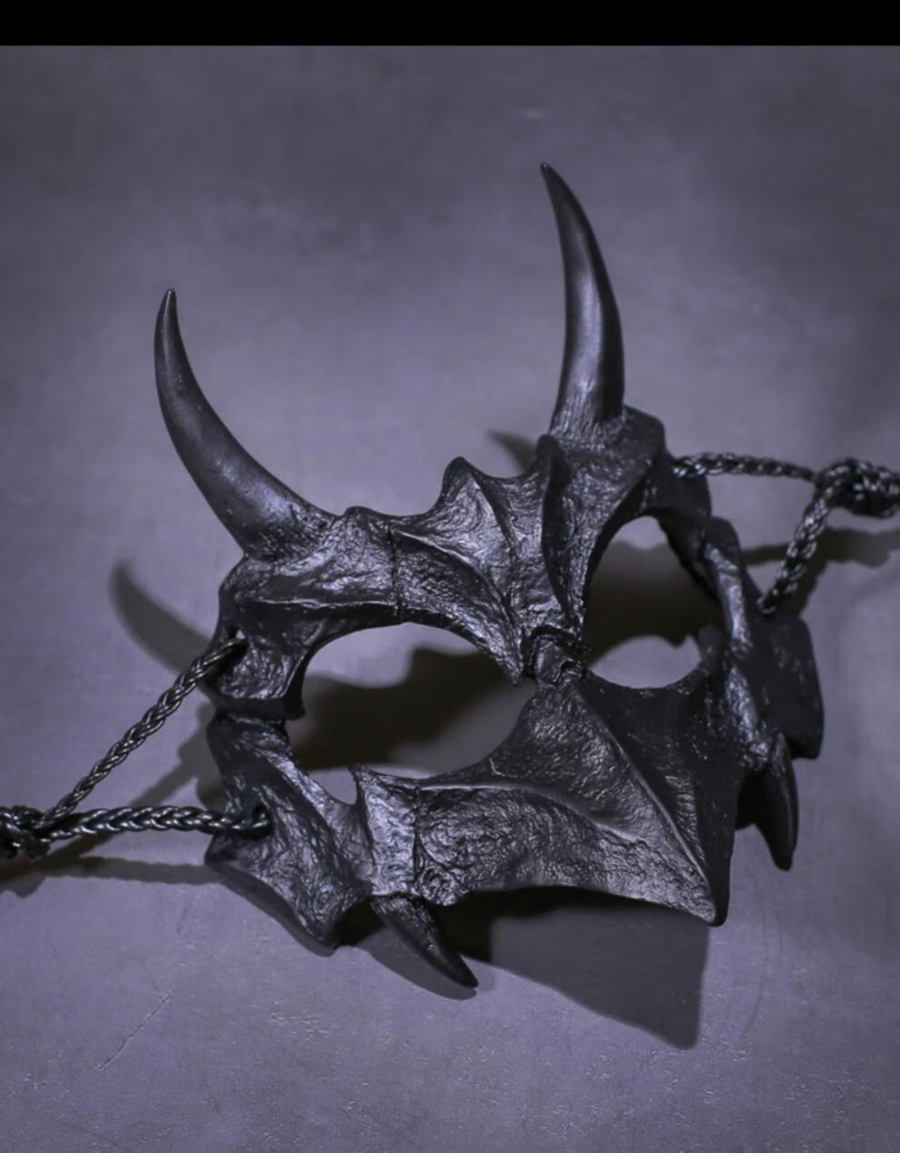 万圣节夜叉猛虎半脸面具作家仓戸みと龙神cos二次元装扮道具 树脂