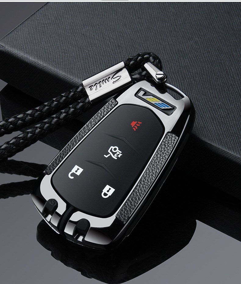 适用于凯迪拉克xt5钥匙包 xts atsl xt4 srx ct6 cts汽车钥匙套壳扣