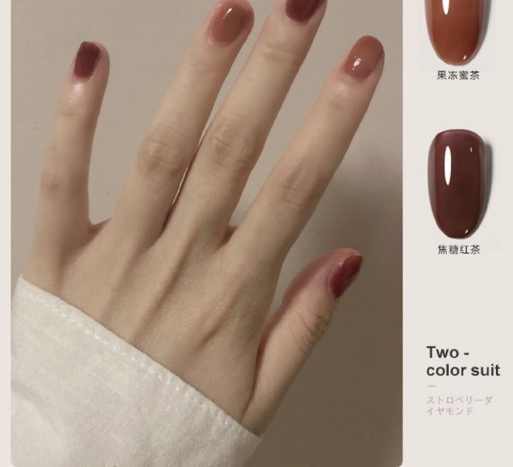 网红款春夏指甲油胶2021年新款小套系流行三色套装全套美甲店专用