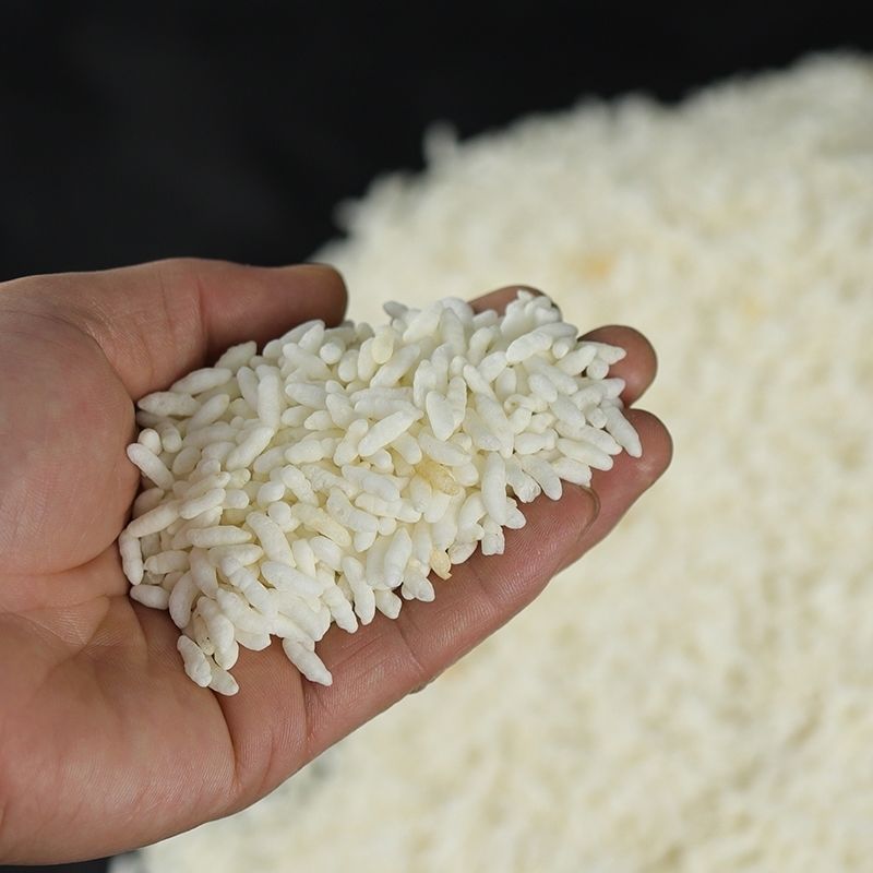 湖北特产农家炒米天门九真炒米糯米炒制手工制作泡米白炒米3斤优惠价