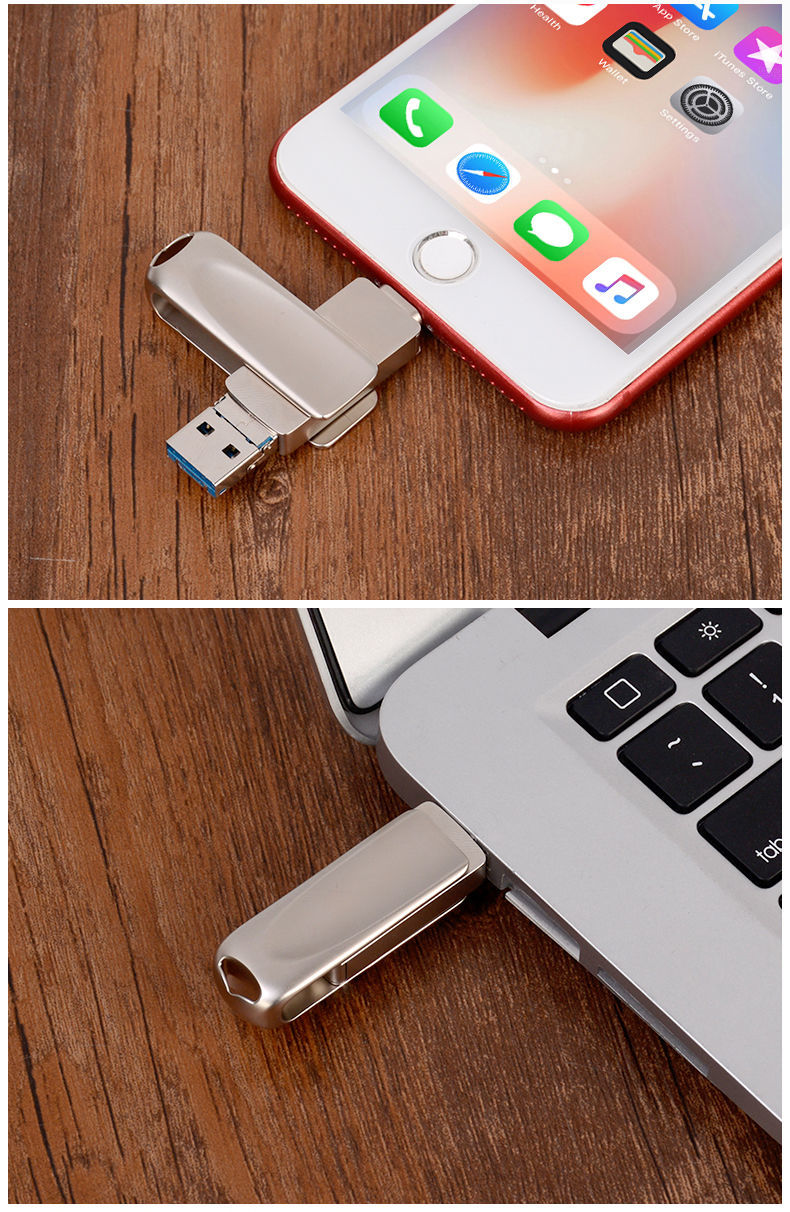 【旗舰】金士顿u盘手机电脑两用256g适用安卓iphone平板高速3.