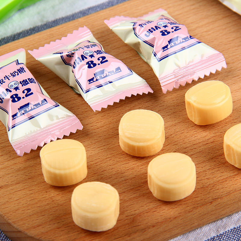 味觉糖特浓牛奶糖牛奶软糖儿童休闲糖果零食网红糖 草莓味102g【图片