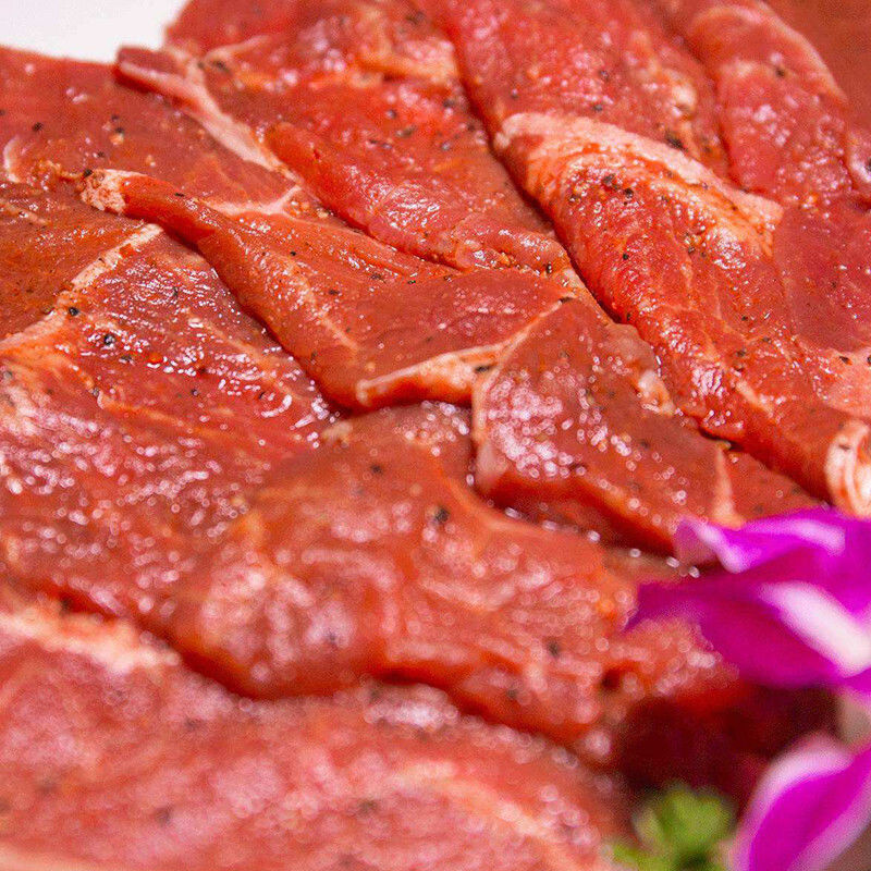 黑椒牛肉片4斤牛肉新鲜半成品牛里脊牛肉2斤韩式烤肉火锅食材黑椒牛肉