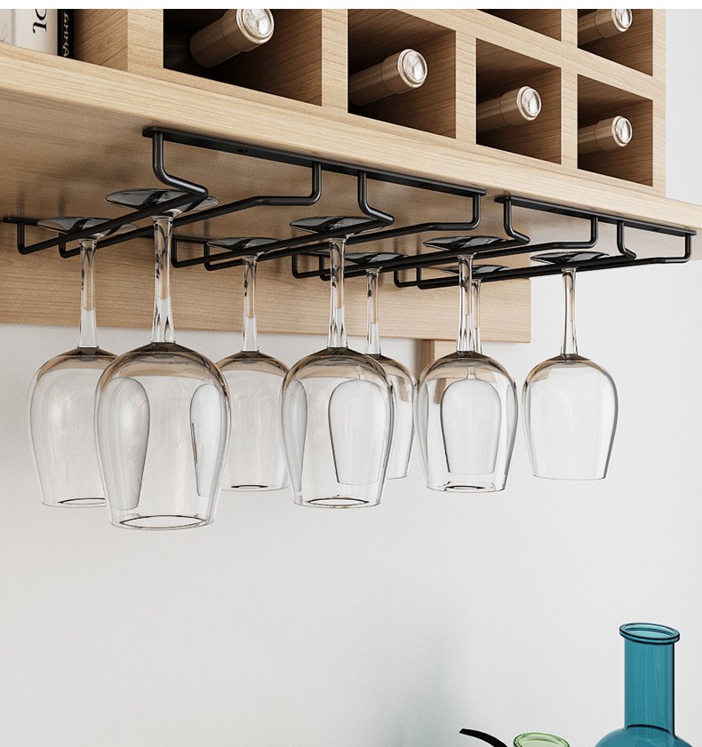 欧式红酒杯架倒挂家用创意高脚杯架悬挂酒杯架子挂架摆件收纳神器北欧