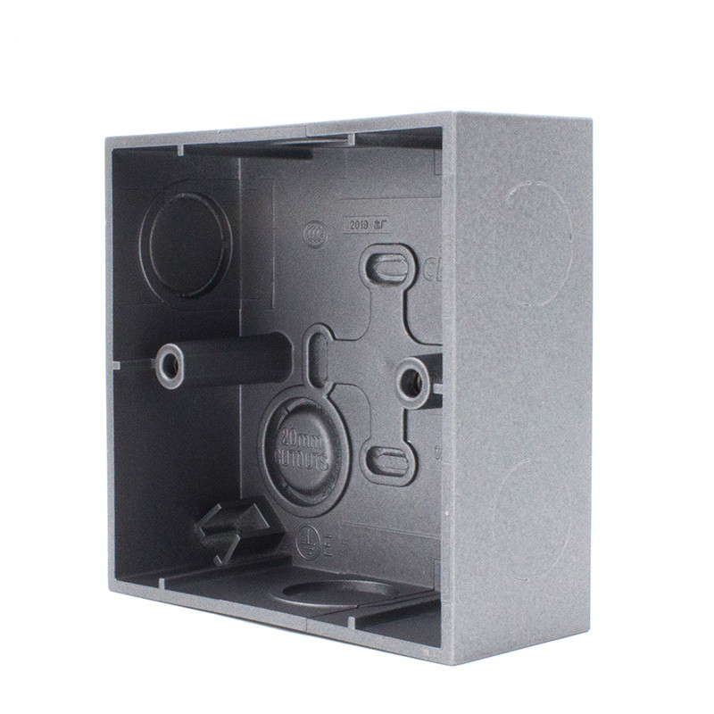 通用底盒荧光灰色明装底盒 明盒 接线盒pc【图片 价格 品牌 报价】