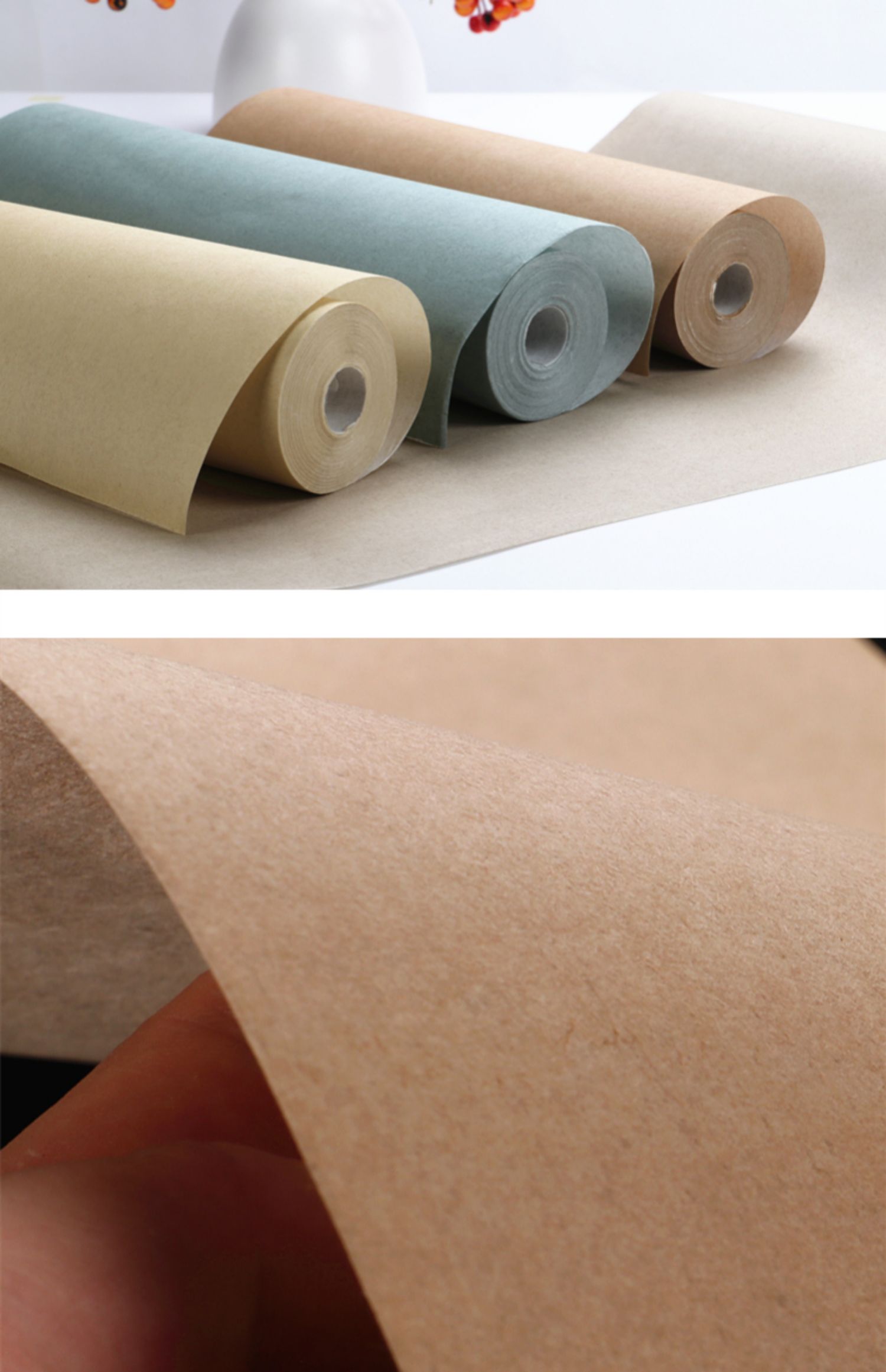 杞沐 无接缝加厚复古蜡染百米长卷宣纸100米做旧仿古半生半熟宣纸书法