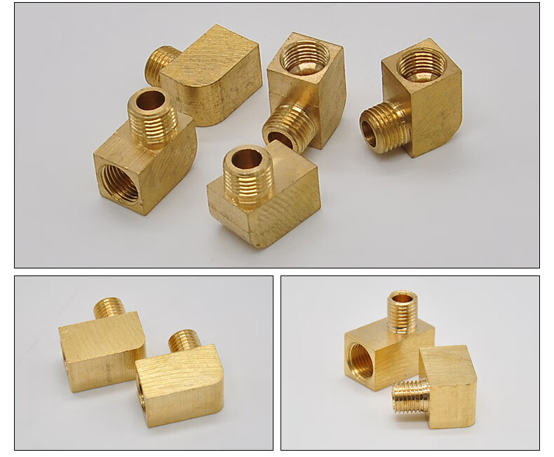 润滑泵油泵滑块油嘴pl直角接头铜卡套接头铝管铜管尼龙管内卡弯头jn