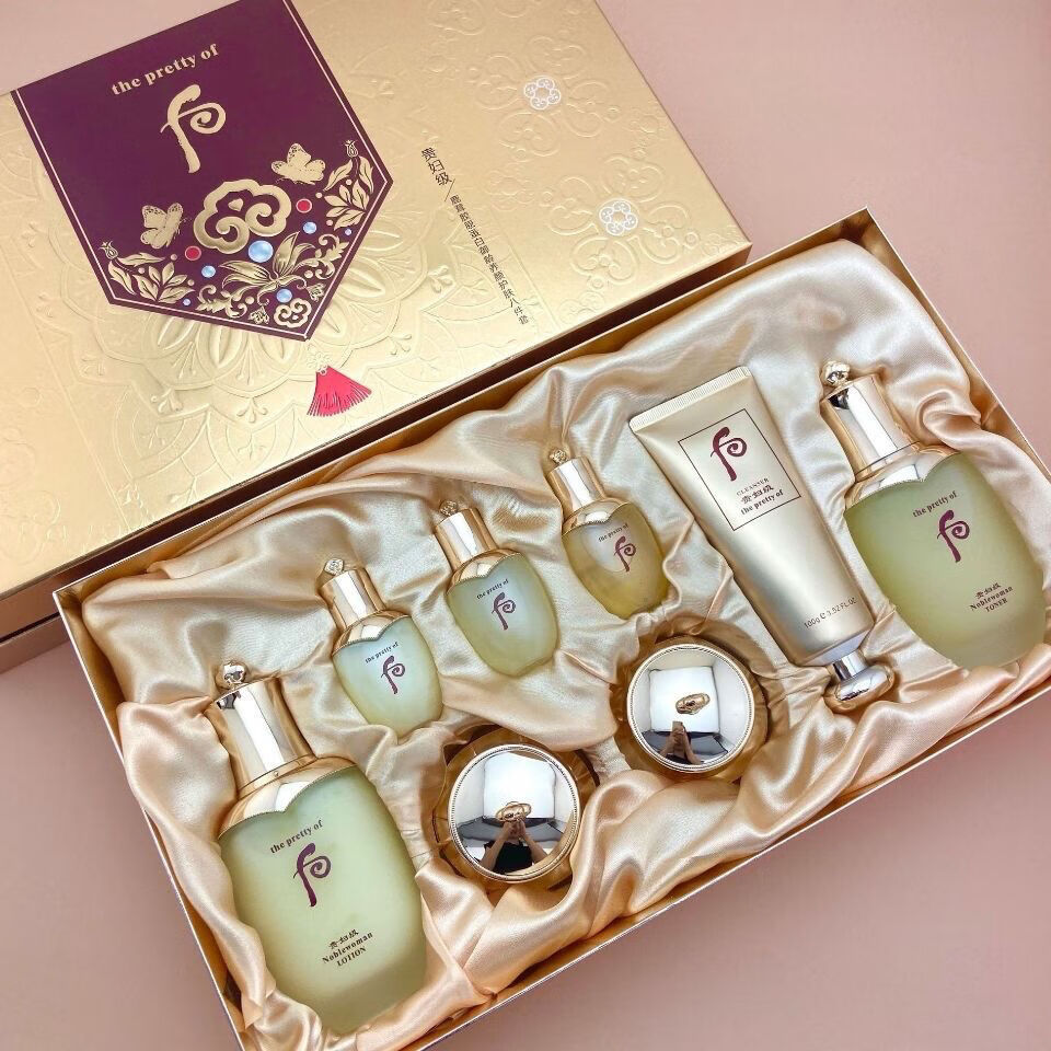 韩国梦媚贵妇丹后胶原蛋白护肤化妆品八件套共振丹后补水保湿滋养肌底