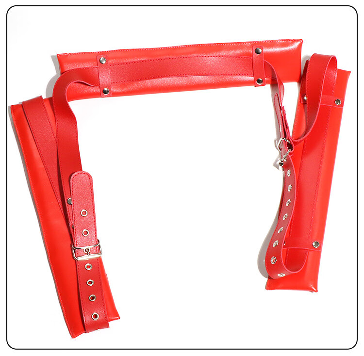 sm成人性用具床上分腿绑带夫妻性玩具分腿绑带红色