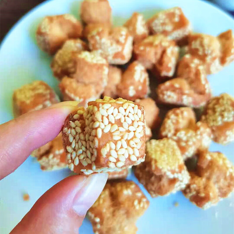 维霆 广西玉林特产开口枣鸡仔饼炸酥饺酥角糖环脆子 手工年货零食 雪