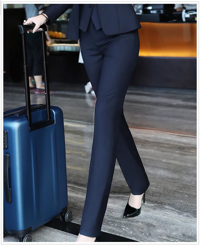 秋冬西裤女高品质面料加厚西装裤女职业正装西裤黑色长裤工装裤上班