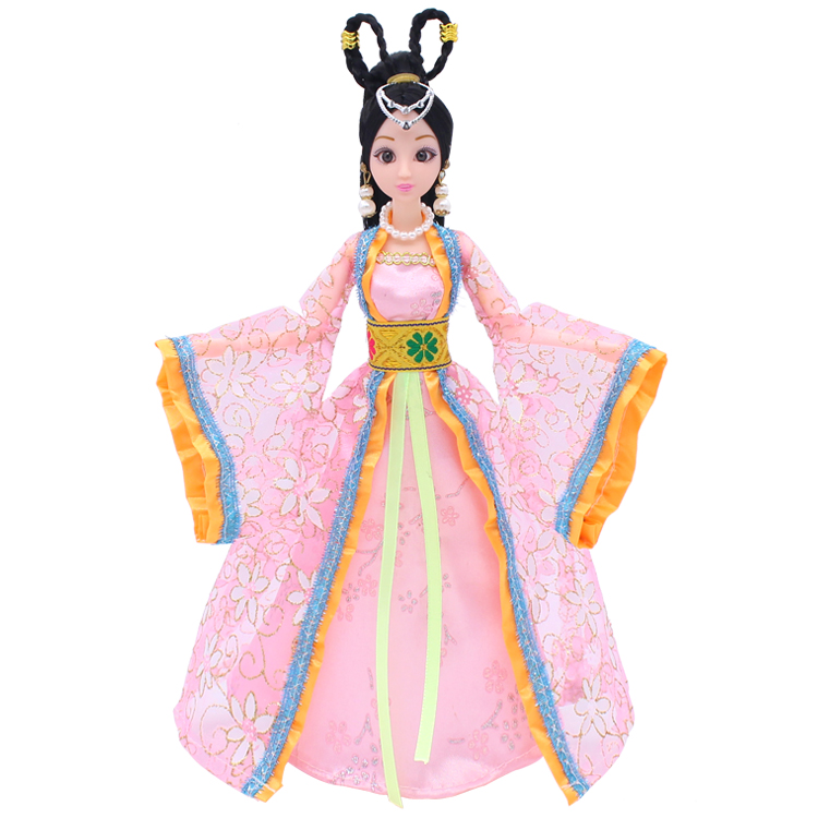 3d美瞳古装琦灿芭比娃娃古风仙女仙子洋娃娃女孩玩具套装大礼盒紫色12