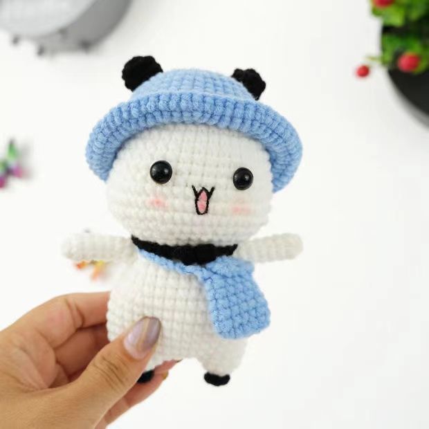 手工缝制布艺玩偶熊猫图片