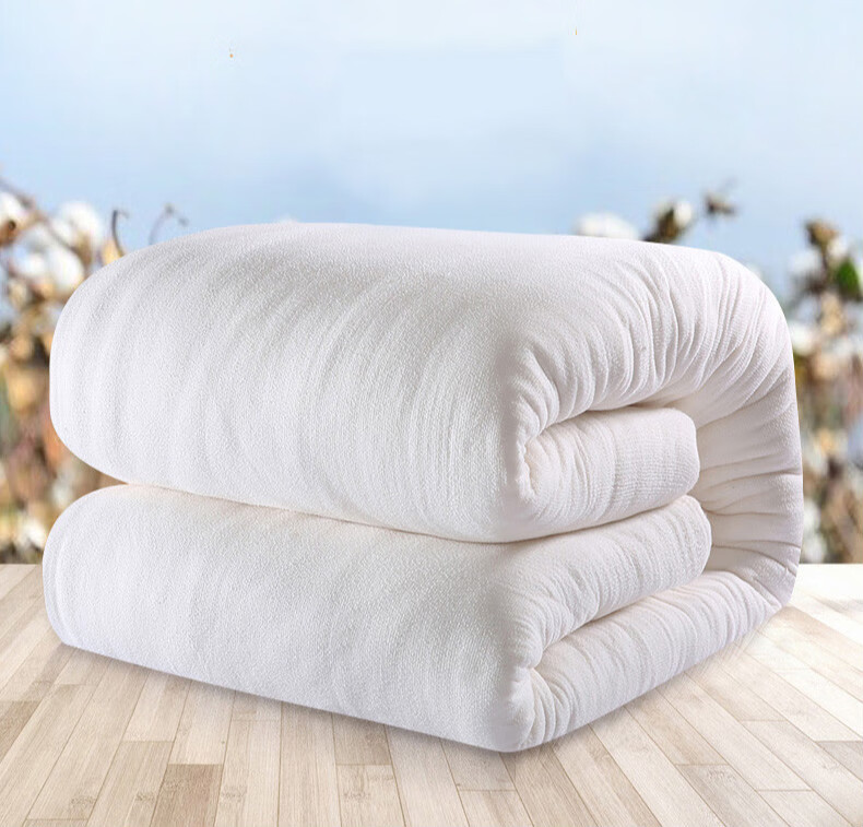 罗蒙卡帝新疆棉花被子冬被棉褥子棉絮被芯垫被单人床垫学生棉被 14斤