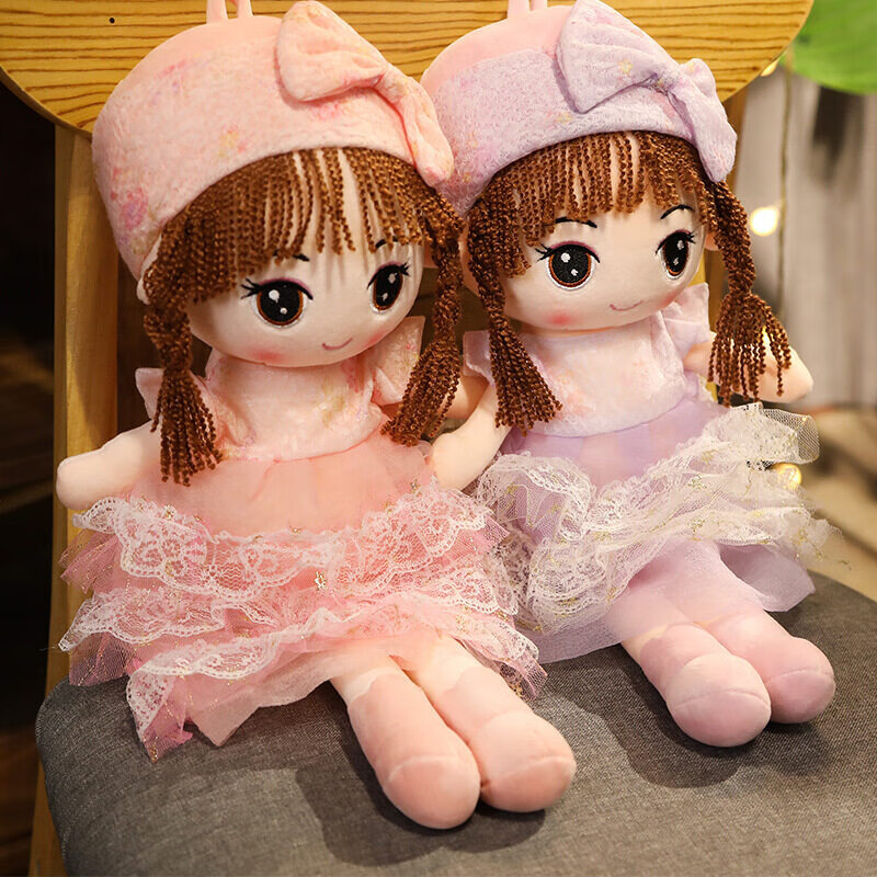 雪儿小女孩可爱芭比娃娃玩偶小女孩人型毛绒玩具少女心可爱芭比娃娃送