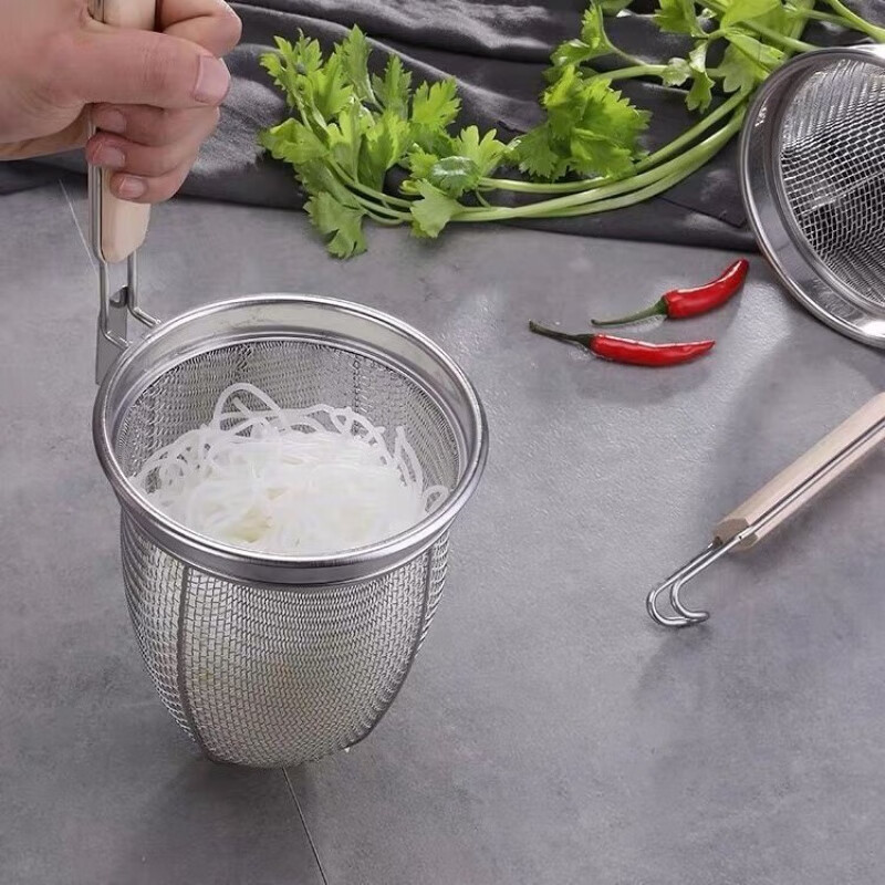 捞面漏网漏勺捞面条神器 麻辣烫漏勺煮面漏勺过滤网米线捞面勺大漏勺