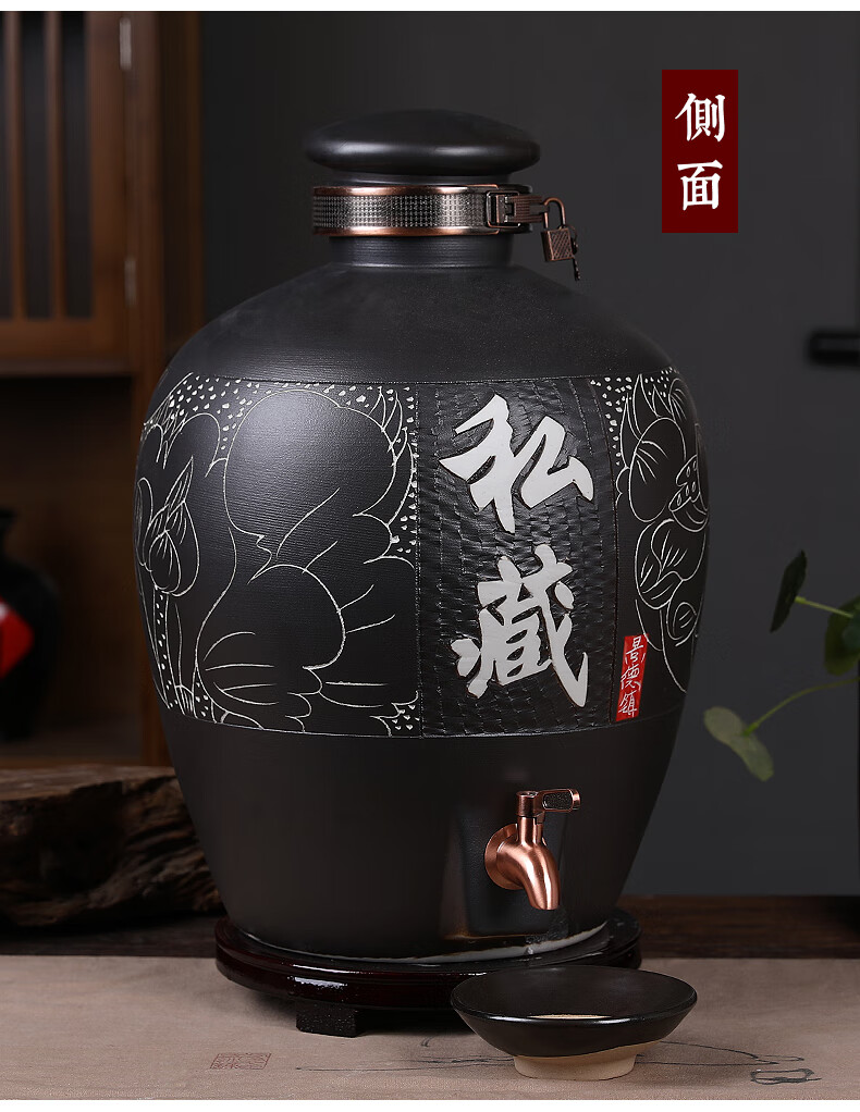 泡酒瓶带龙头玻璃酒桶带水龙头不锈钢酒桶水龙头陶瓷酒坛子10斤20斤30