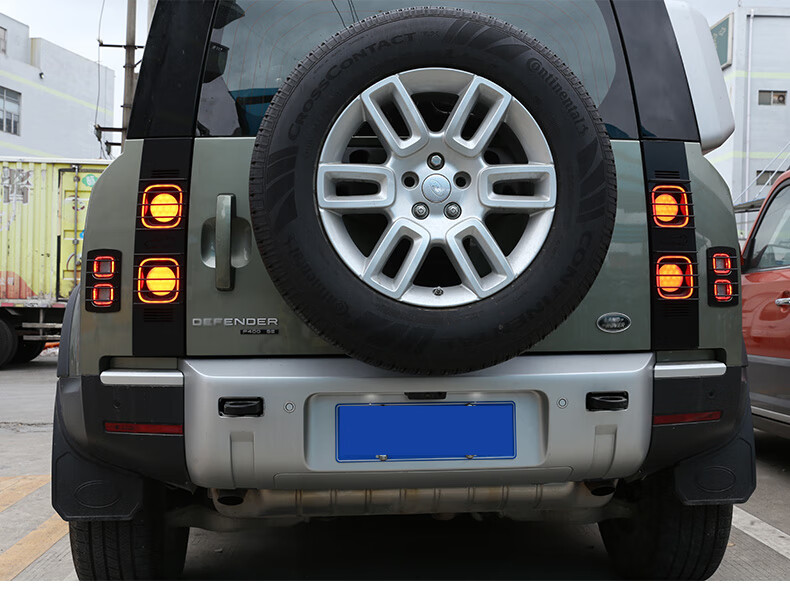 stwin适用于20-21款路虎新卫士改装后尾灯罩保护框 卫士尾灯雾灯装饰