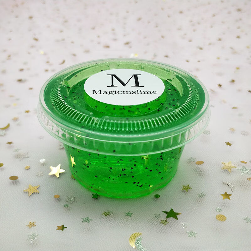 起泡胶史莱姆便宜m家彩泥解压泥起泡王4盒110ml起泡胶不同色