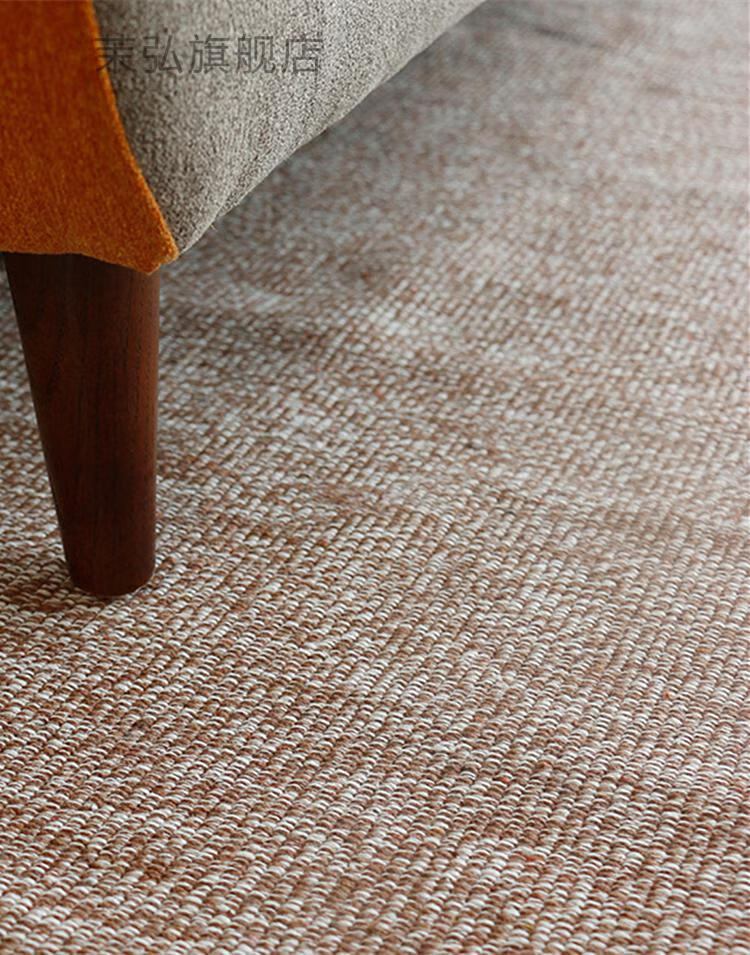 日式剑麻地毯日式编织麻地毯垫竹编亚麻黄麻剑麻可机洗圆飘窗榻榻米