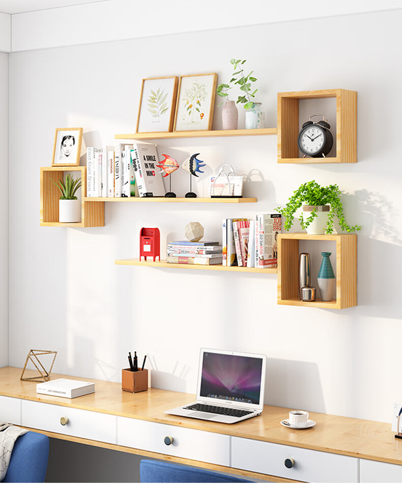 墙上置物架架创意格子客厅餐厅卧室背景墙壁挂柜墙面装饰免打孔套餐b