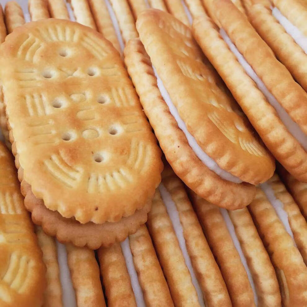 夹心饼干老式四川特产8090童年怀旧传统零食奶油夹心饼3斤装500g3袋