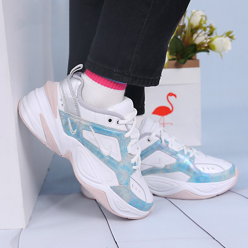 nike耐克女鞋 m2k tekno复古老爹鞋薄荷绿运动低帮休闲跑鞋ao3108-103