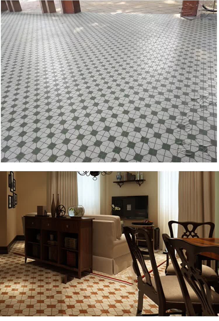 网红时尚餐厅滑绿色老式马赛克复古仿马赛克瓷砖港式墙地砖30001其他