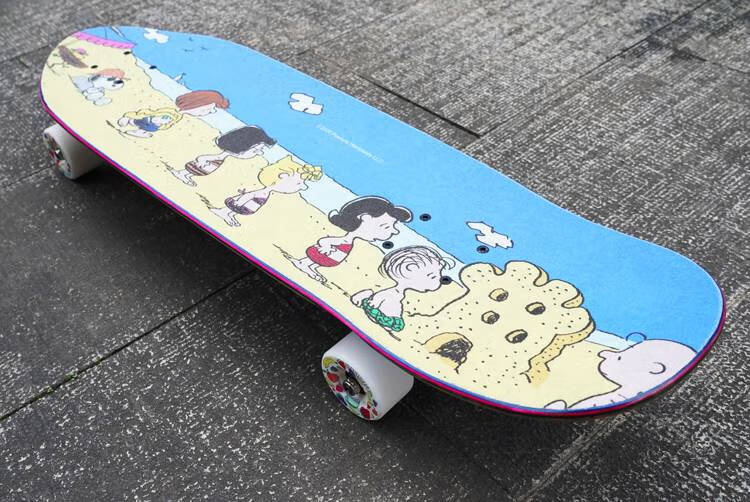 大鱼板专业板 滑板专业四轮 史努比大鱼板 初学者成人儿童刷街代步