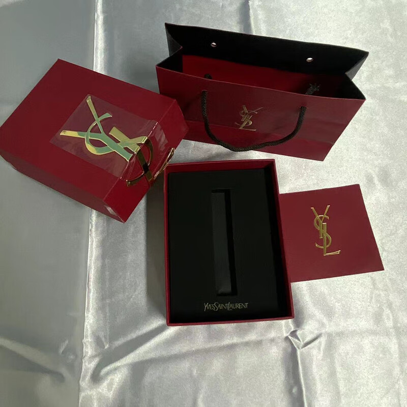 ysl礼盒空盒七ysl夕限定小金条礼品包装盒口红气垫礼盒空盒香水手提