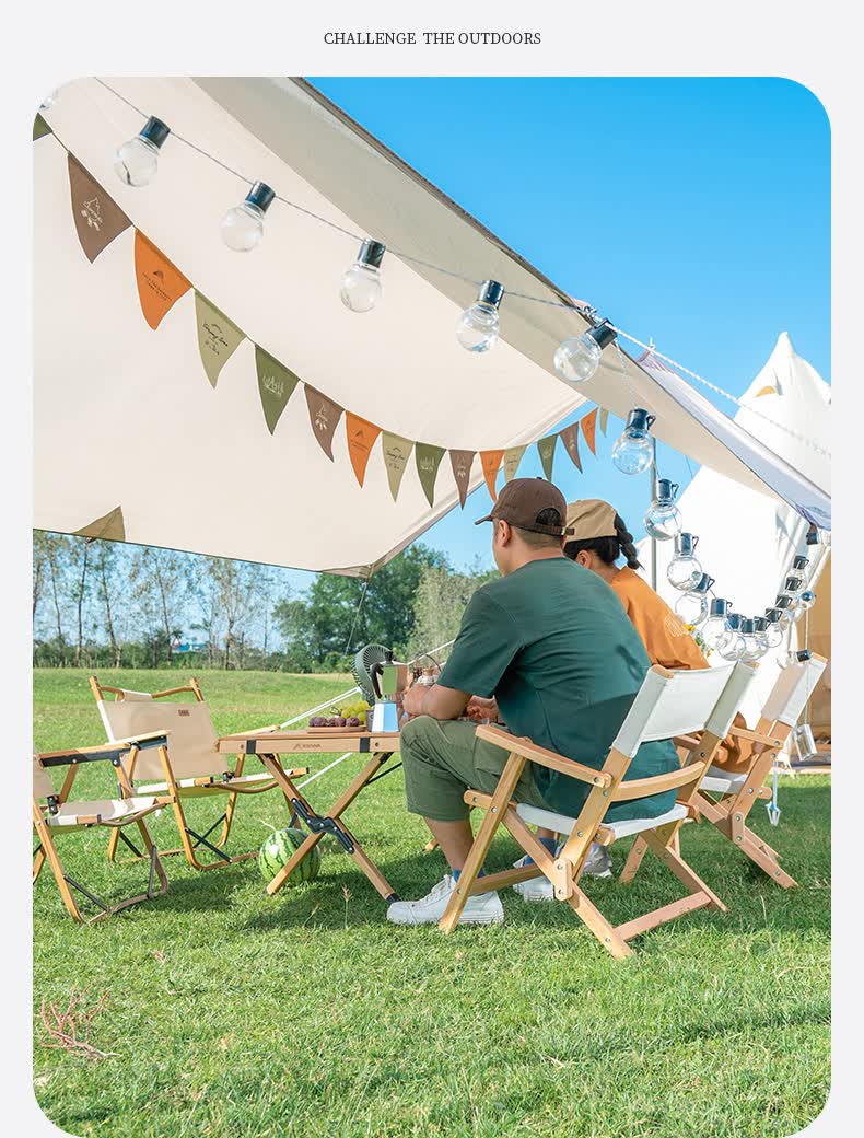 营地旗三角旗20面户外露营旗帜氛围旗野营聚会道具派对旗子团队标志