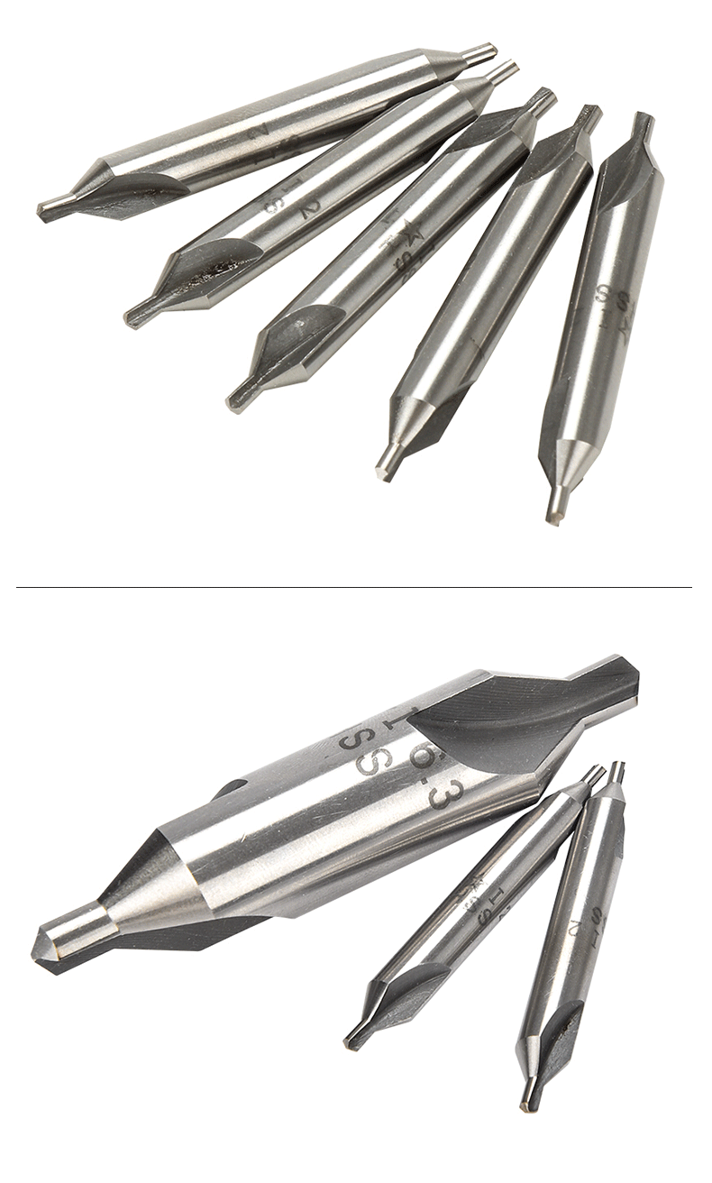 中心钻60度a型不带护锥hss高速钢定心钻不锈钢用定点定位钻头1mm小头