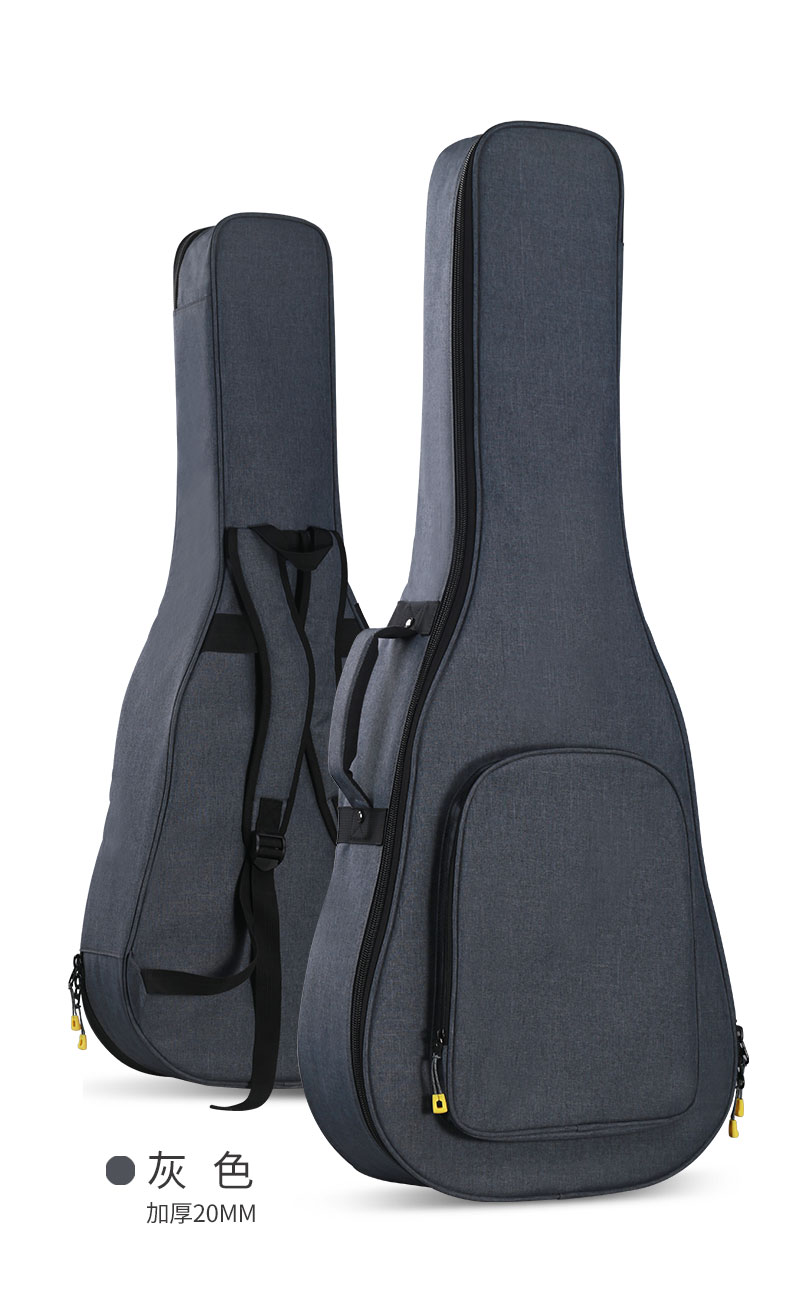 36英寸通用防震吉他袋子吉他套吉他包41英寸灰蓝色木吉他包加厚25mm