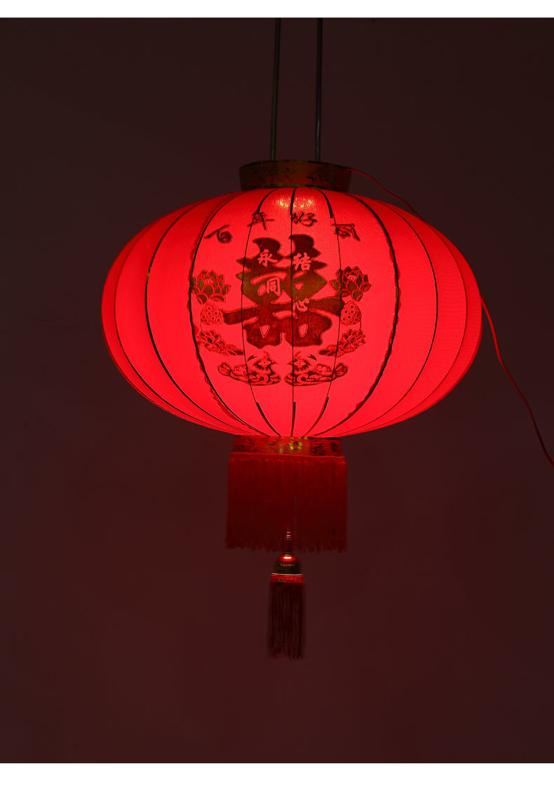 节日灯笼喜字大红结婚灯笼喜庆中式婚庆大门口阳台婚房户外装饰大红