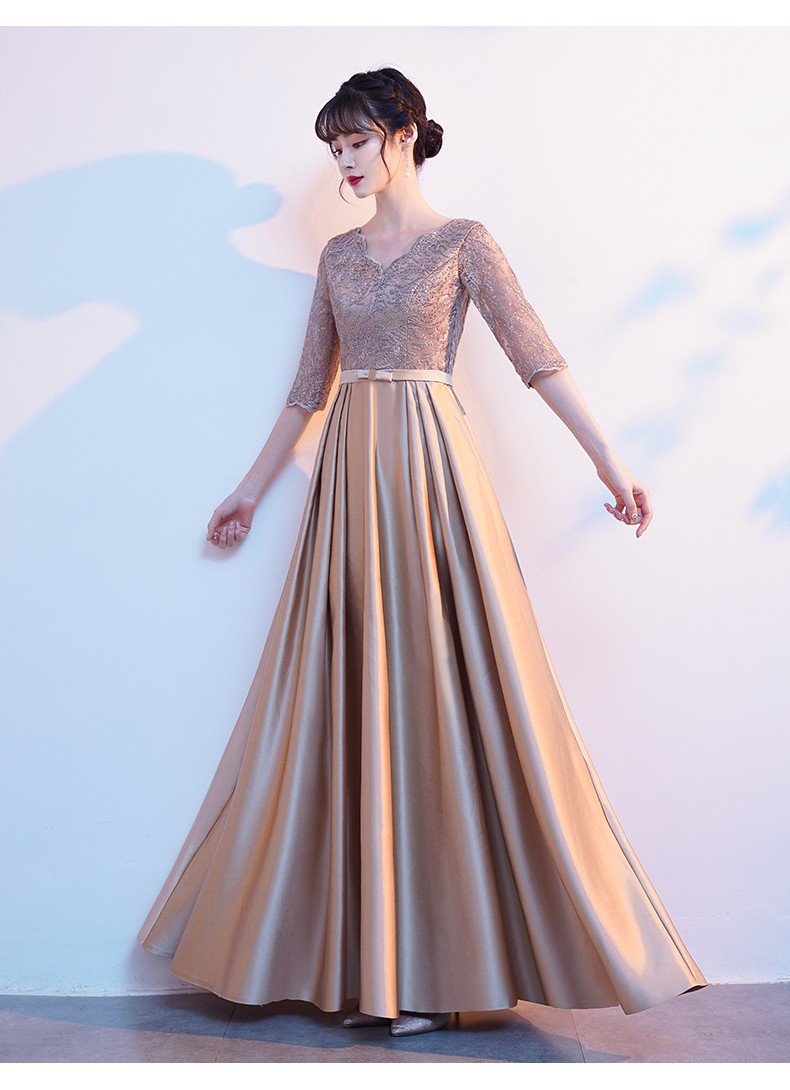 艺考朗诵指挥服女大合唱团演出服长裙晚礼服裙2021新款红歌独唱指挥