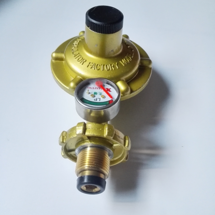 先锋减压阀单咀b带压力表jytd06国标家用煤气灶低压伐热水压器