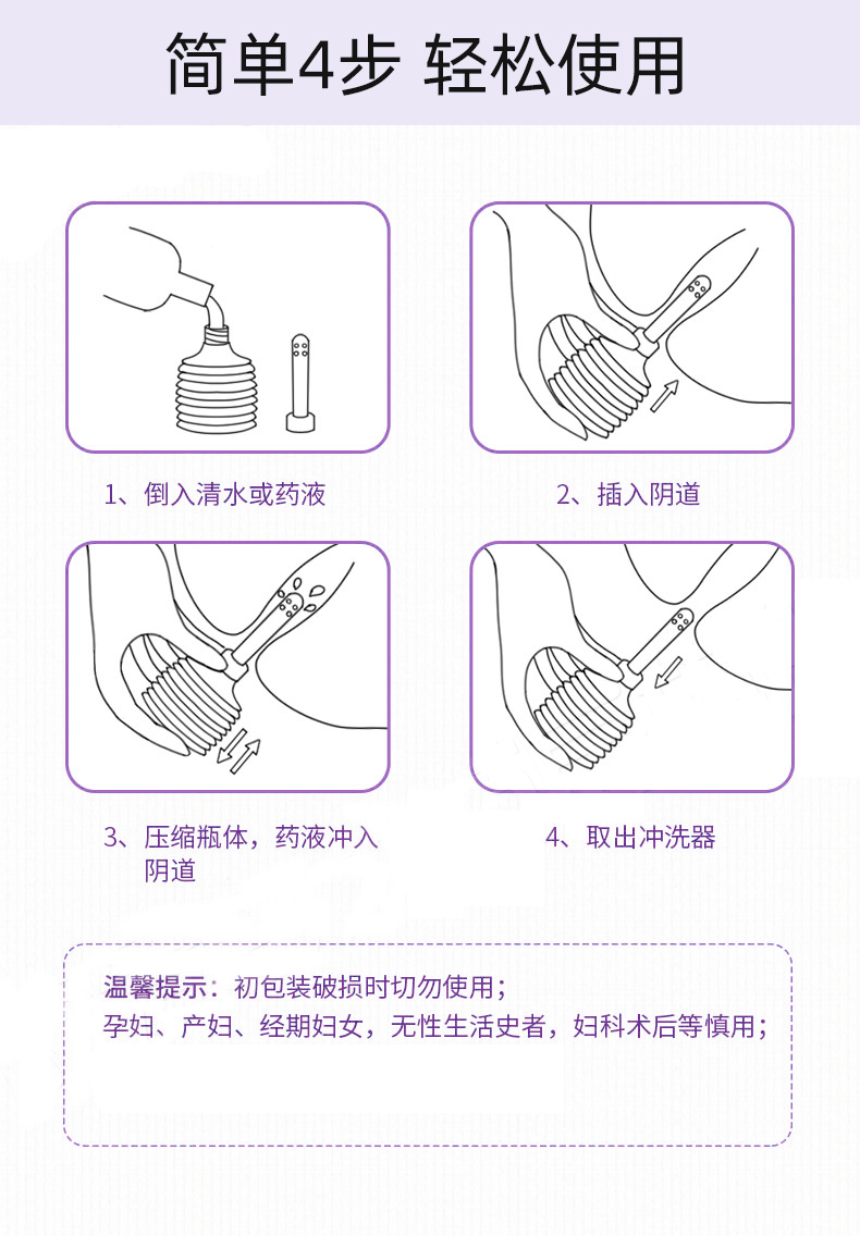 妇科冲洗器用法步骤图图片