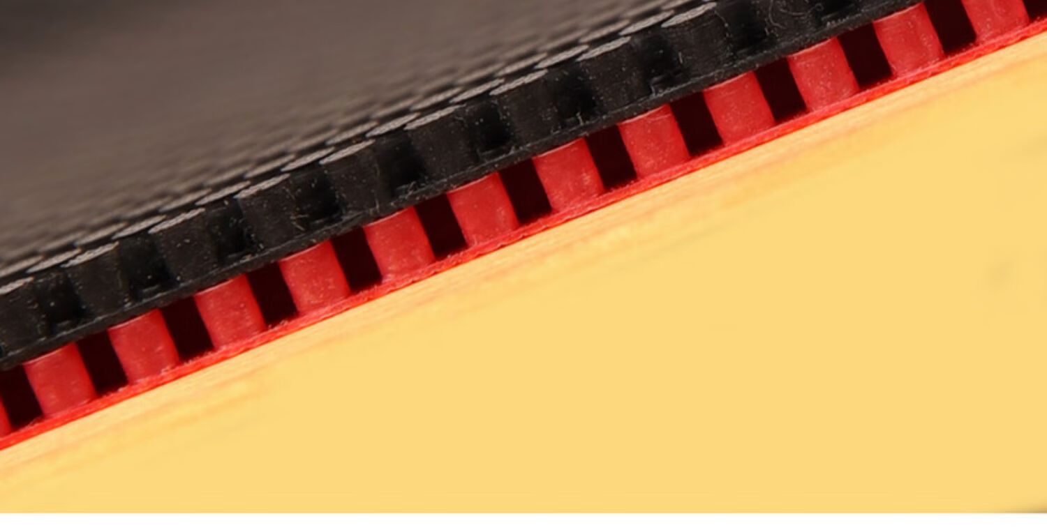 乒乓球拍长胶加长大颗粒单胶皮艾维克乒乓球长胶胶皮章鱼吸盘技术黑色