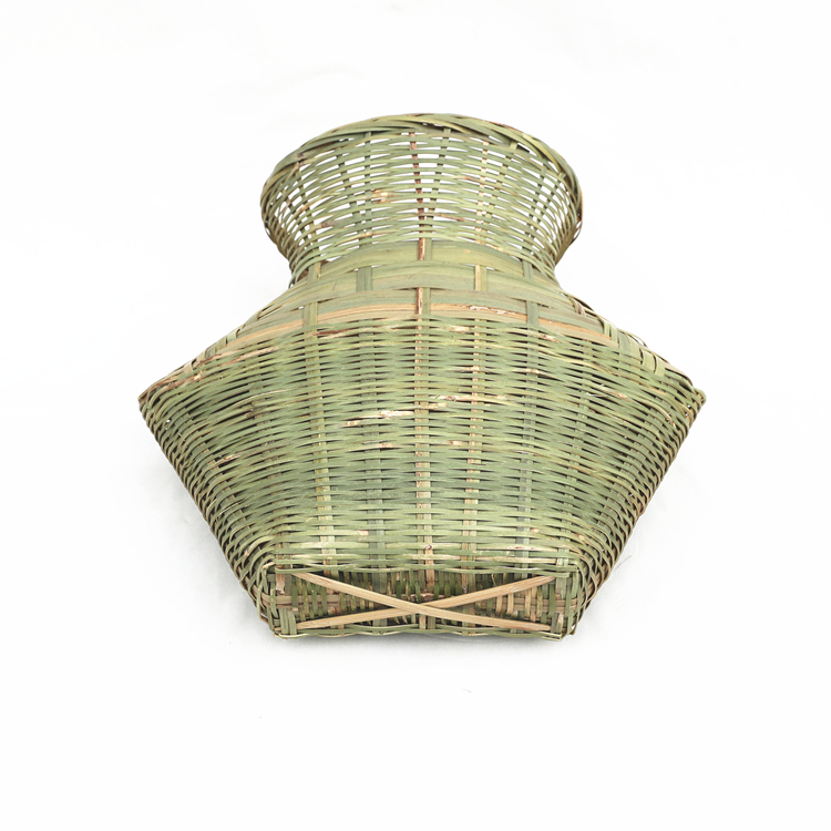 鱼篓手工竹编竹制道具装饰挂件渔篓渔夫黄鳝篓泥鳅笆篓农家乐 中号