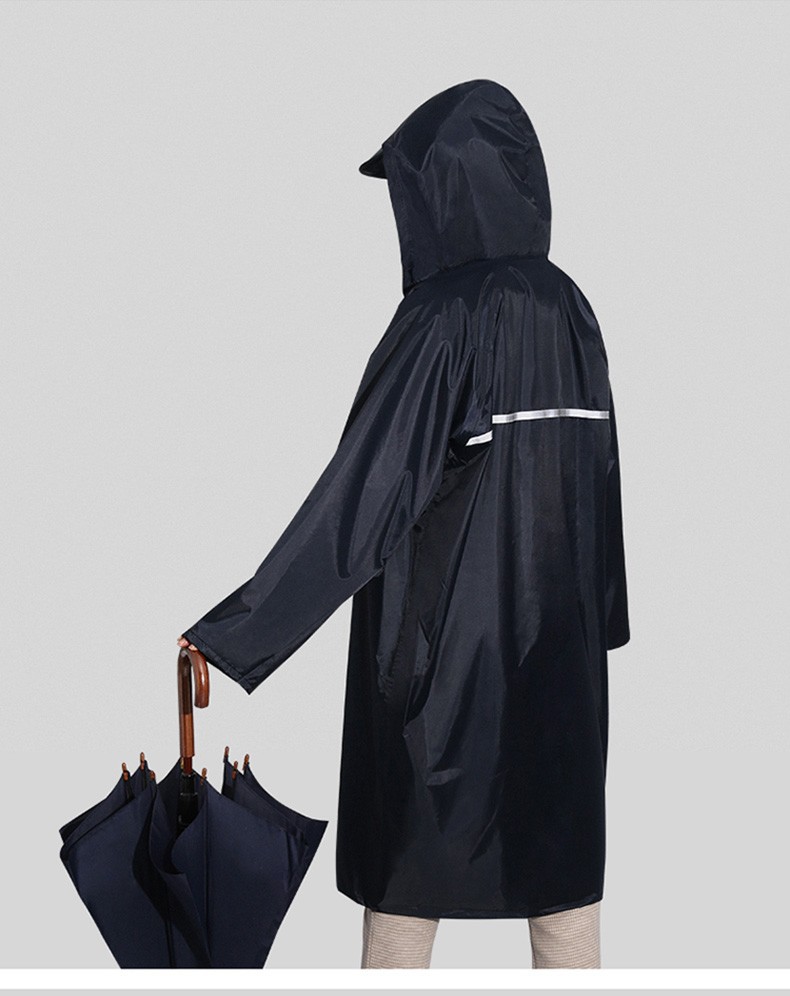 天堂雨衣风衣长款防水风男女单人连体雨披成人防护安全反光条l