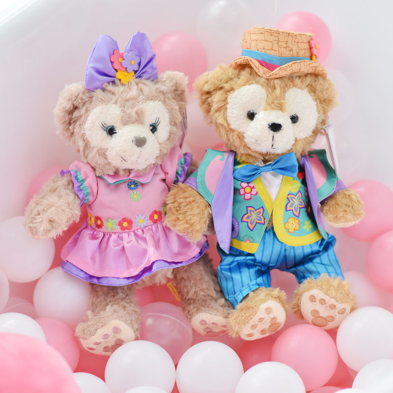 女孩生日礼物日本东京duffy毛绒玩具达菲熊公仔布娃娃35周年鼓号队